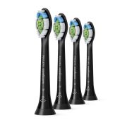 Philips Sonicare Стандартна глава W2 Optimal White BrushSync HX6064/11 , черна (4бр./оп.) 
