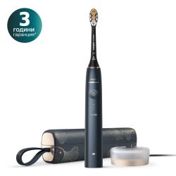 Електрическа звукочестотна четка за зъби Philips Sonicare 9900 Prestige НX9992/42,  SenseIQ technology, цвят среднощно синьо+ USB кутия за пътуване , Лимитирана серия