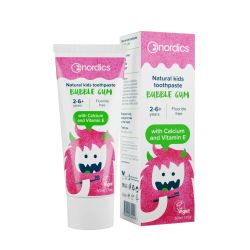 Nordics Bubble gum Детска паста за зъби с Витамин Е, вкус на дъвка
