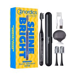 Звукова електрическа четка за зъби Nordics Expert Shine Bright X010B черна 