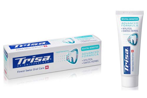 Паста за зъби TRISA Revital Sensitive, 75 ml, кутия                                                                                                   