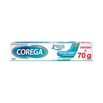 Corega Extra Strong Original  70g , Фиксатор за зъбни протези