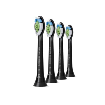 Philips Sonicare Стандартна глава W2 Optimal White BrushSync HX6064/88 , черна (4бр./оп.) 