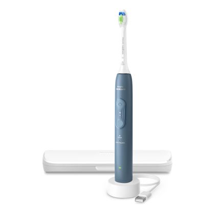 Eлектрическа четка за зъби Philips Sonicare  Series 4100 HX4043/48 , морско синьо с кутия за пътуване
