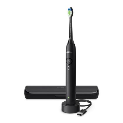 Електрическа звукочестотна четка за зъби  Philips Sonicare Series 3100  HX4033/32 черна + кутия за пътуване