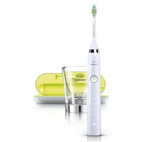 Електрическа звукова четка за зъби Philips Sonicare DiamondClean HX9332/04 + 1 резервна глава +калъф за пътуване + чаша за зареждане , керамично бяло