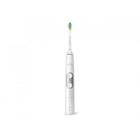 Електрическа  четка за зъби  Philips Sonicare Protective Clean6100 - бяло-сребърна + санитайзер  HX 6877/68