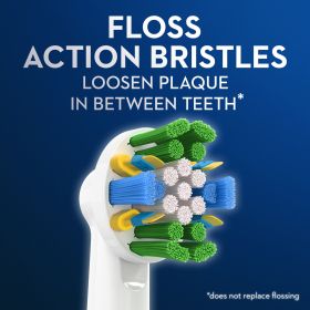 Накрайник/Резервна глава/ за електрическа четка за зъби Braun Oral-B Floss Action, 3 бр , бели