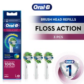 Накрайник/Резервна глава/ за електрическа четка за зъби Braun Oral-B Floss Action, 3 бр , бели