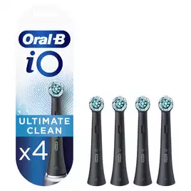 Резервна глава /накрайник/ за електрическа четка за зъби Oral-B iO Ultimate Clean 4 бр. , черно