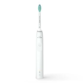 Електрическа звукочестотна четка за зъби  Philips Sonicare Series 3100 HX3673/13 , бяла + 2 бр. Стандартна глава W2 Optimal White BrushSync, бяла  HX6062/10