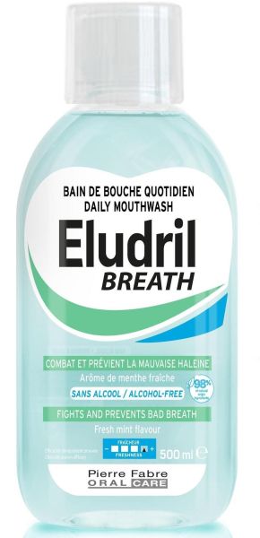 ELUDRIL Breath - Ежедневна вода за уста при лош дъх , 500 мл