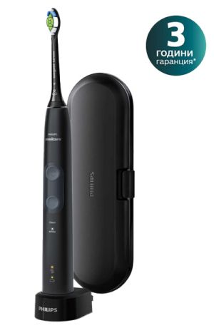 Електрическа звукочестотна четка за зъби Philips Sonicare  Protective Clean 4500, HX6830/53  антрацит + калъф за пътуване