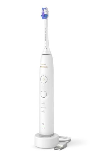 Eлектрическа четка за зъби Philips Sonicare  Series 6500 HX7410/02 , бяла + калъф за пътуване + 1 резервна глава бонус