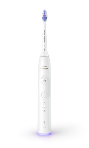 Eлектрическа четка за зъби Philips Sonicare  Series 6500 HX7410/02 , бяла + калъф за пътуване + 1 резервна глава бонус