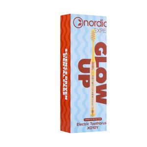 Звукова електрическа четка за зъби Nordics Expert  Glow Up  жълта