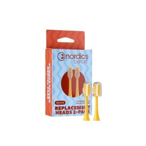 Резервни глави за електрическа четка Nordics Expert XO10Y – Medium  , 2 броя , жълти