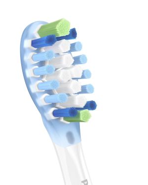 Резервна глава за електрическа четка Philips Sonicare C3  Premium Plaque Defence BrushSync, HX9042/87, (2бр./oп.) 