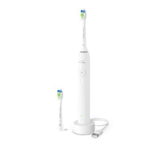 Електрическа звукочестотна четка за зъби  Philips Sonicare Series 3100  HX4032/21  бяла + 1 накрайник бонус