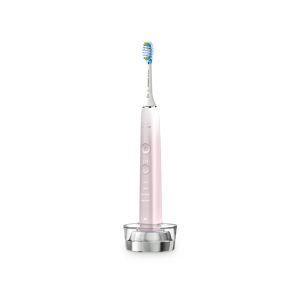 Електрическа звукова четка за зъби с приложение Philips Sonicare DiamondClean 9000 HX9911/84, розова +USB  кутия за пътуване + индукционна чаша за зареждане