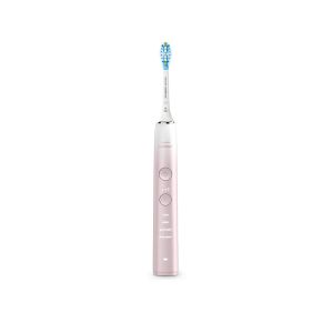 Електрическа звукова четка за зъби с приложение Philips Sonicare DiamondClean 9000 HX9911/84, розова +USB  кутия за пътуване + индукционна чаша за зареждане