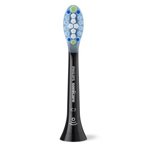 Резервна глава за електрическа четка Philips Sonicare  C3  Premium Plaque Defence  BrushSync HX9042/88 , 2 бр. черна, 