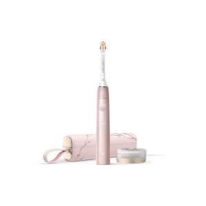 Електрическа звукочестотна четка за зъби Philips Sonicare 9900 Prestige НX9992/31,  SenseIQ technology, цвят японска вишна + USB кутия за пътуване , Лимитирана серия